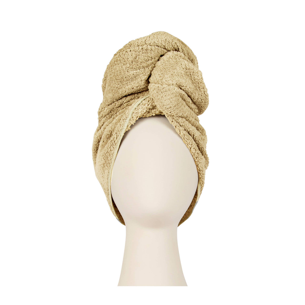 Microfiber Hair Towel Wrap Khaki