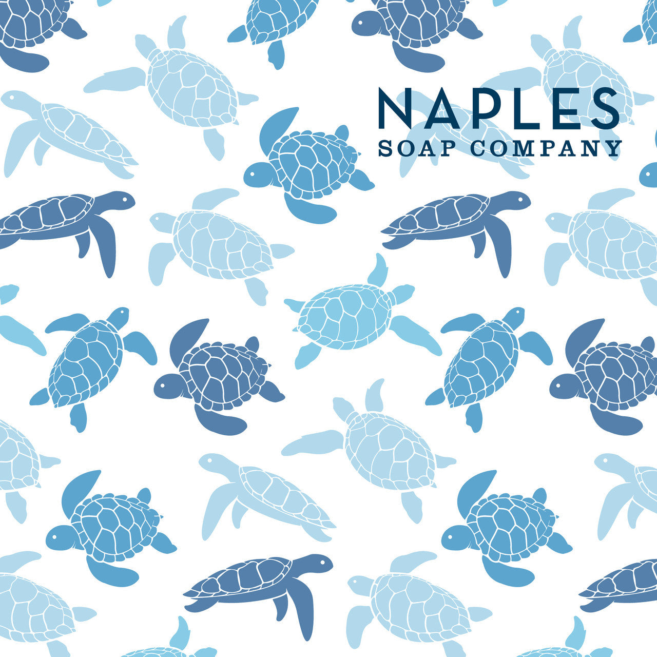 White with Blue Sea Turtles Microfiber Quick Dry Beach Towel