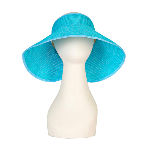 Blue Foldable Travel Visor