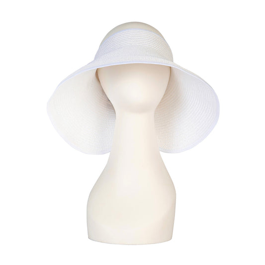 White Foldable Travel Visor