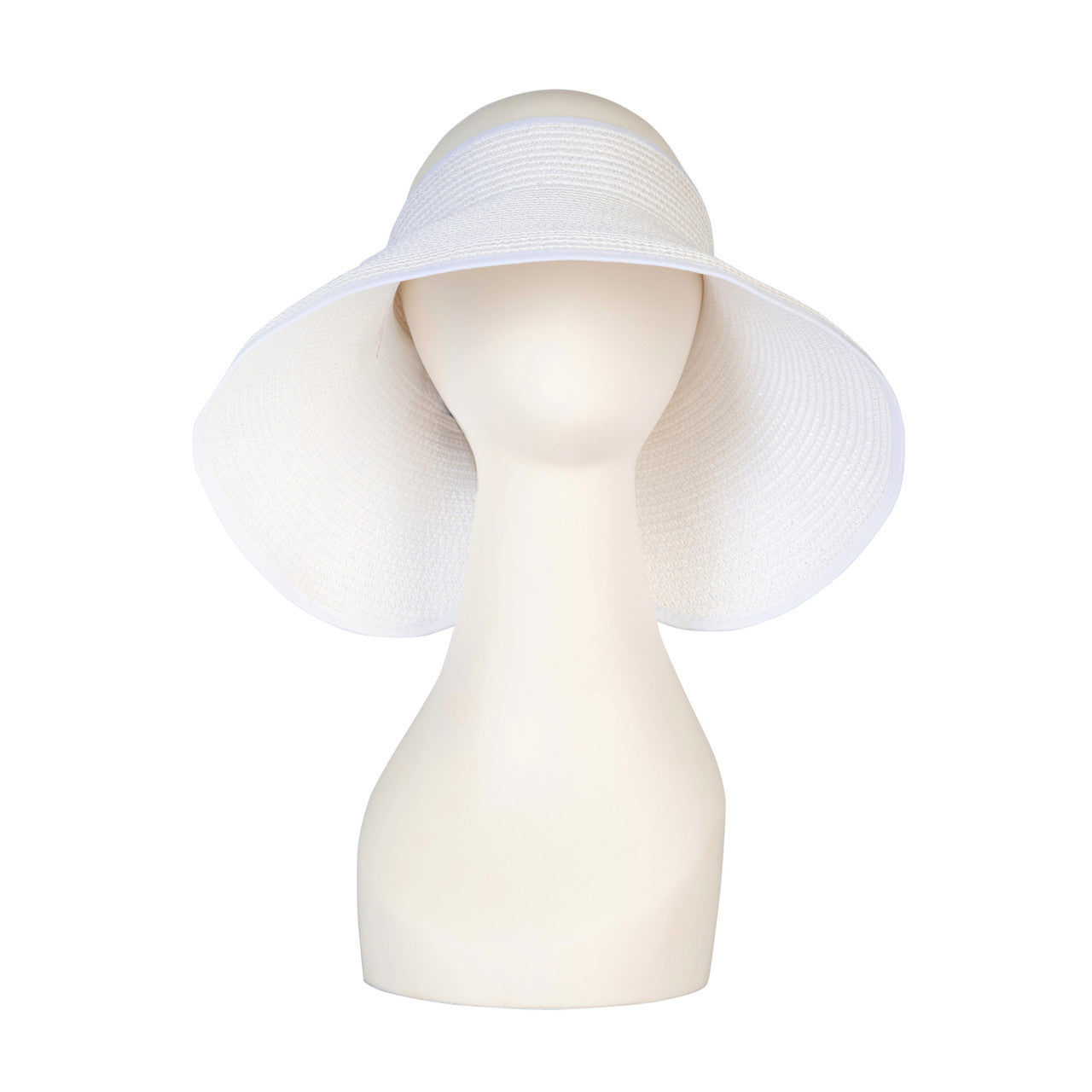 White Foldable Travel Visor