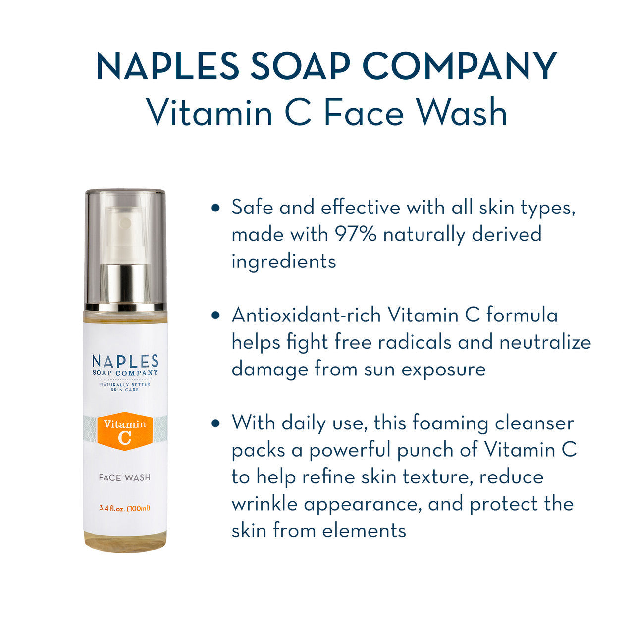 Vitamin C Face Wash 3.4 oz Directions