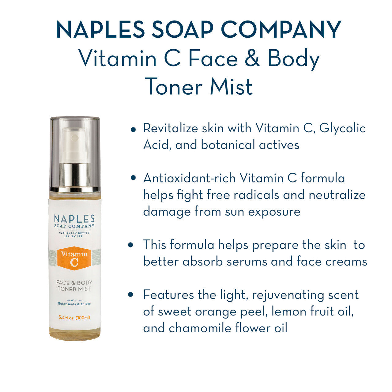 Vitamin C Face & Body Toner Mist Descriptions