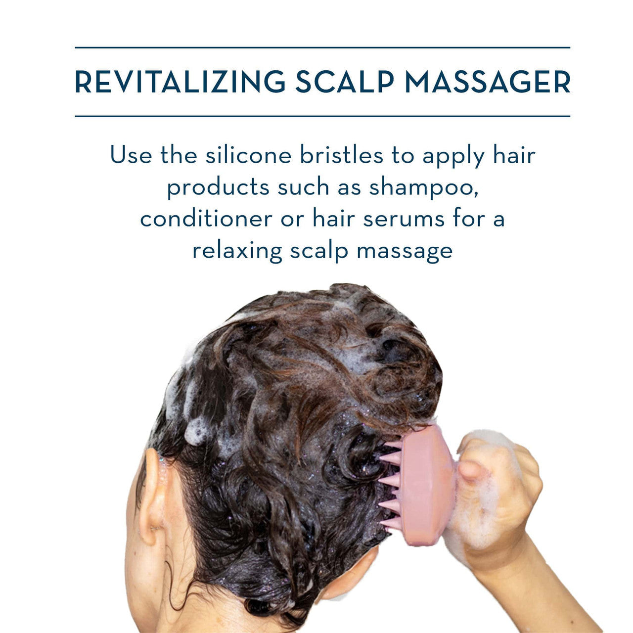 Pink Revitalizing Scalp Massager Description